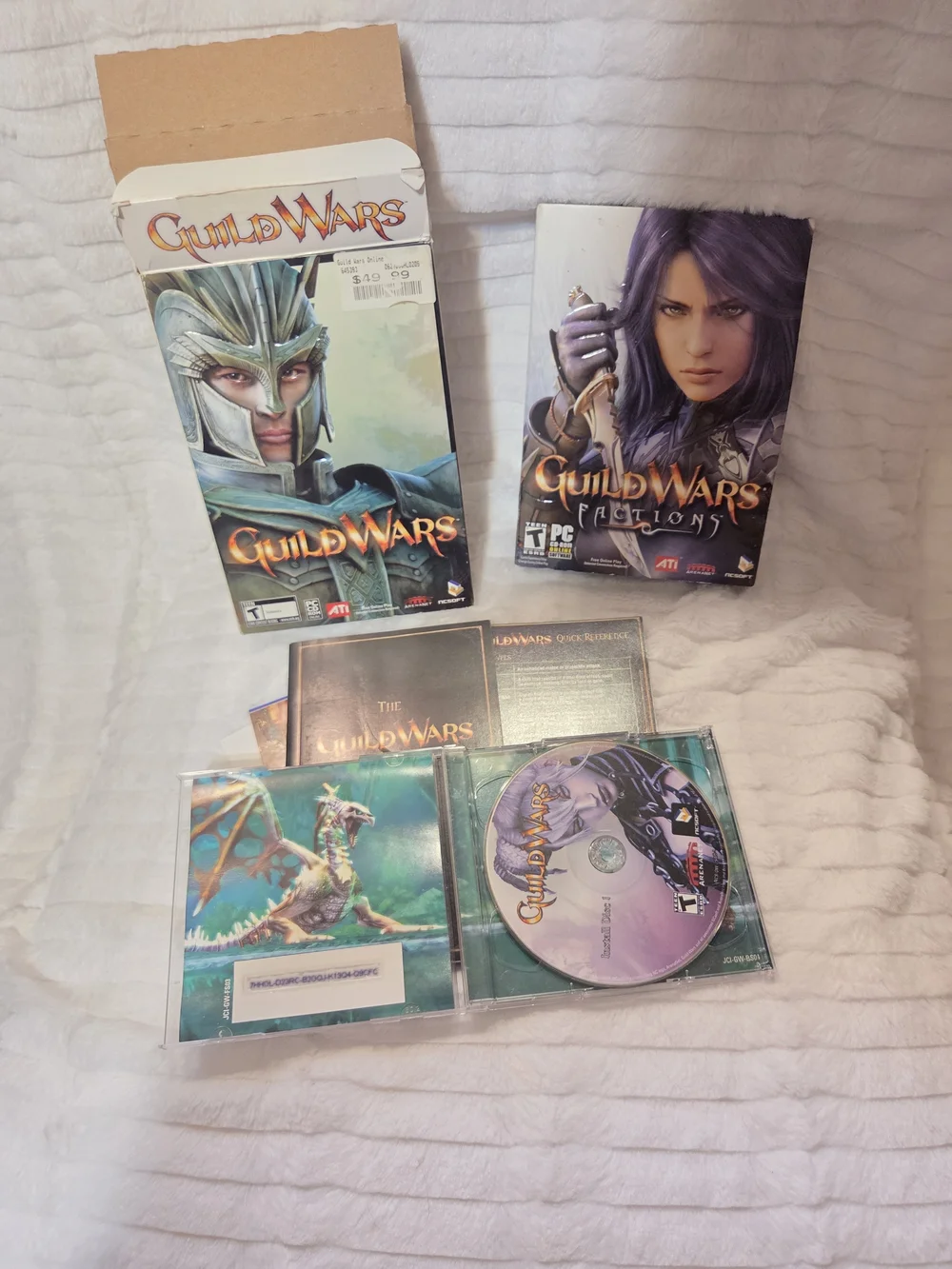 Guild Wars And Guild Wars Factions PC Game Lot